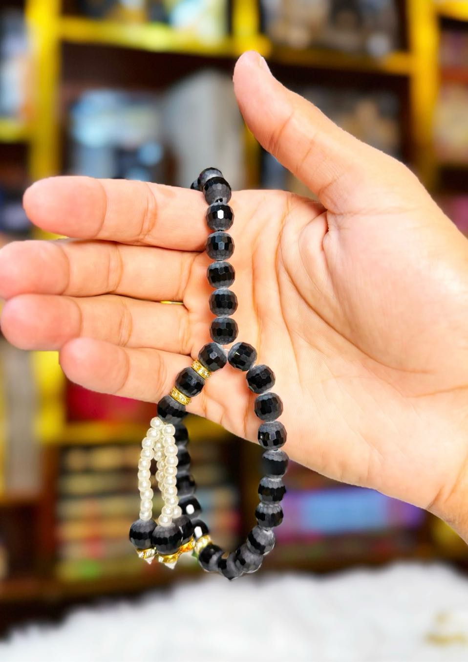 Black Premium Tasbeeh crystal