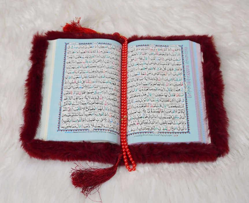 Maroon Deluxe Fur Quran
